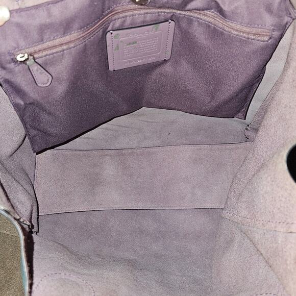 Coach - Large Derby Tote Bag Colorblock Navy Teal Green 11833 Coach Large Derby Tote Bag Colorblock Navy Teal Green 11833
